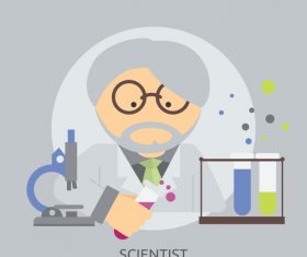 Scientist vector