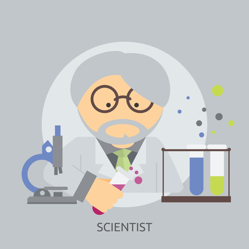 Scientist vector