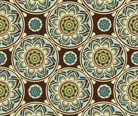 Seamless circle pattern background vector