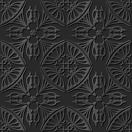 Simple 3d decorative patterns in vector