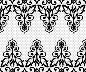 Simple flower knitting pattern vector