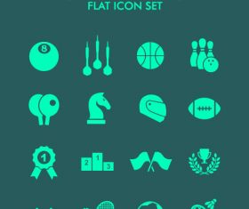 Sport element icon vector