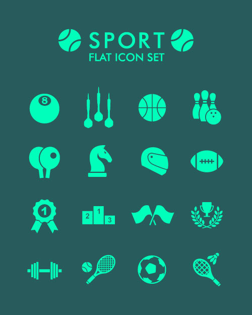 Sport element icon vector