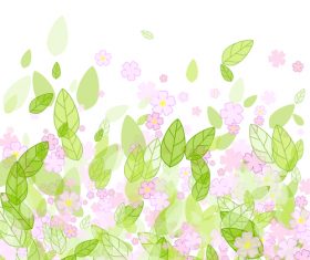 Spring flower vector background