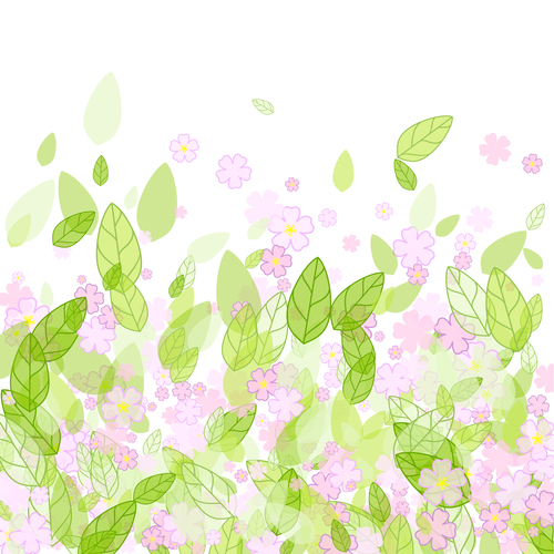Spring flower vector background