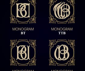 TTB monograms in vector