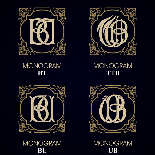 TTB monograms in vector