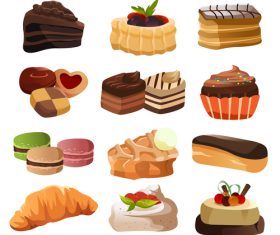Tempting dessert vector