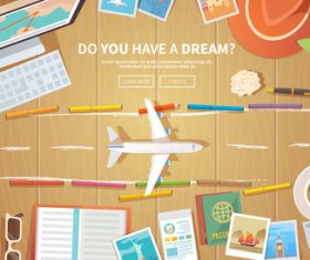 Travel illustration vector
