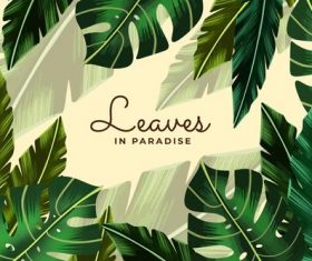 Travel paradise summer card vector