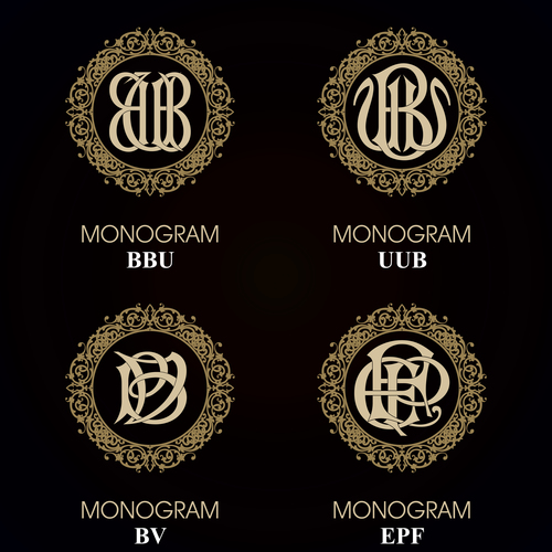 UUB monograms in vector