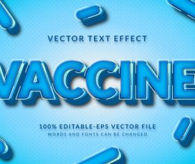 Vaccine vector text effect