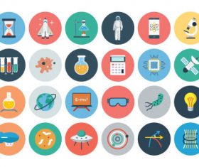 Various technology icons vector