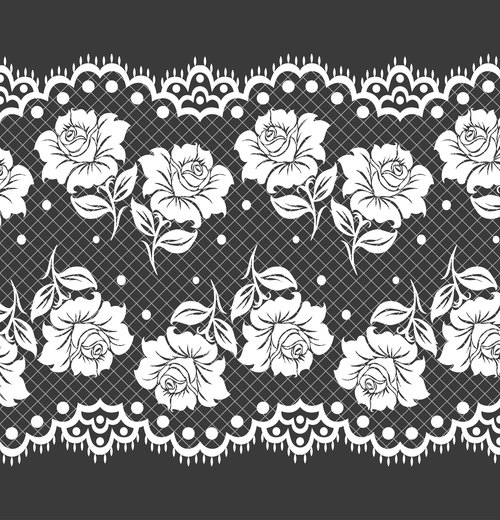 White flower decorative pattern vector