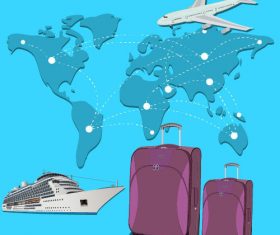 Worldwide travel concept vector