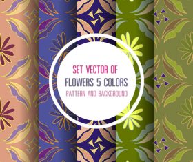 vector floral color pattern and background