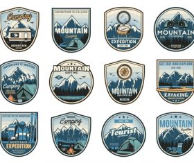 Adventure logos in vector