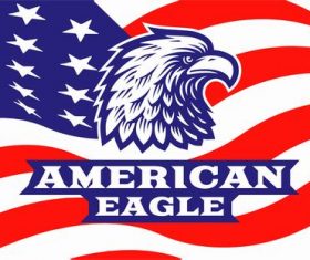 American eagle logo design vector
