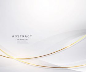 Arc gold line abstract background vector