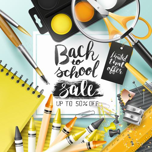 Back to school new sale vector