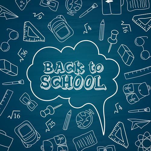 Back to school posters in vector