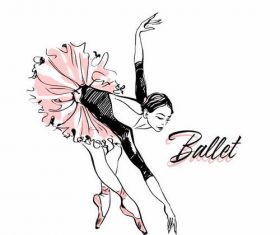 Ballet dancer vector