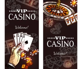 Banner casino vector