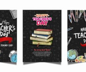 Banner happy teachers day vector