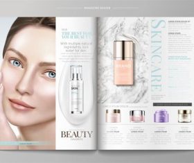 Beauty magazine vector