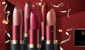 Beauty moment cosmetic advertising vector