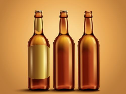 Beer bottle vector