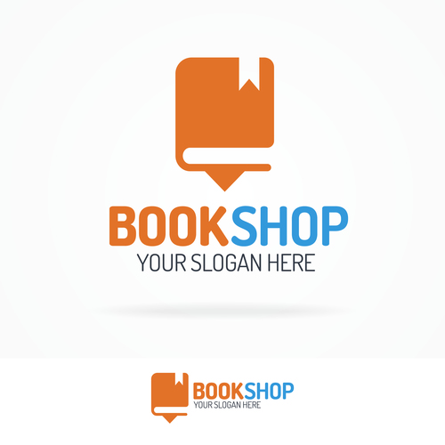 Book shop logo vector