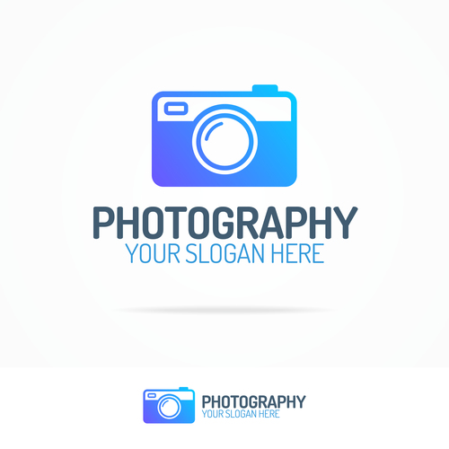 Brand photography logo vector