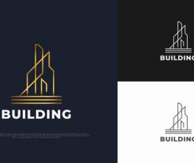 colored real estate logo vector free download