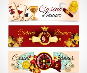 Casino banner vector
