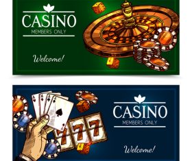Casino members only vector