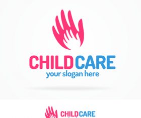 Child care logo vector