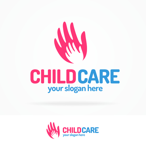 Child care logo vector
