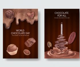 Chocolate for all poster vector