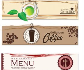 Coffee banner vector