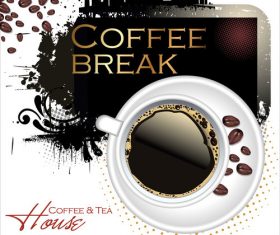 Coffee break flyer vector