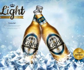 Cold beer vector