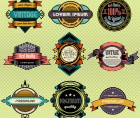 Colorful collection sale labels vector