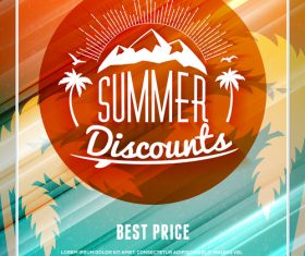 Colorful promotional flyer vector
