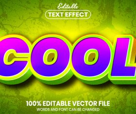 Cool purple text font style vector