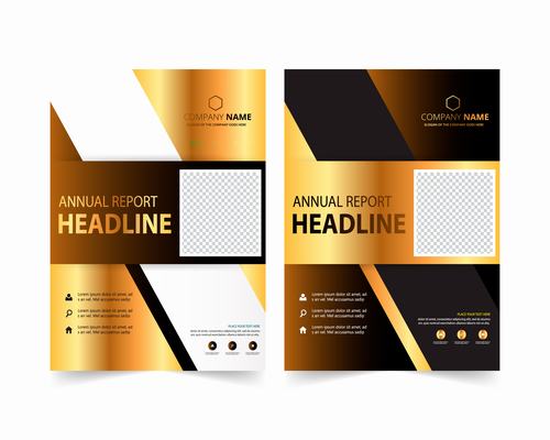 Corporate business brochure design vector