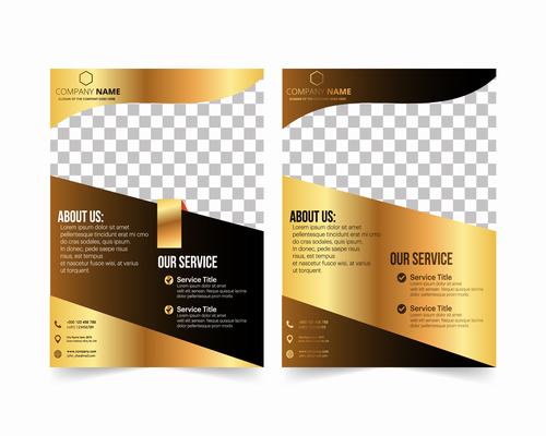 Corporate marketing business cover design vector