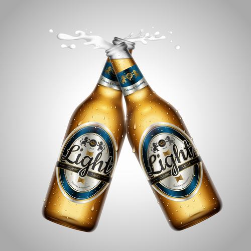 Creative beer advertising vector