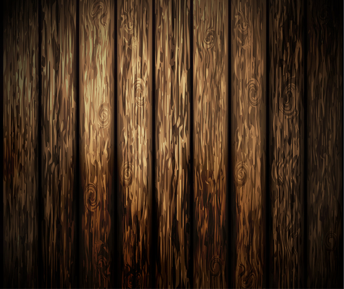 Dark wood plank texture vector