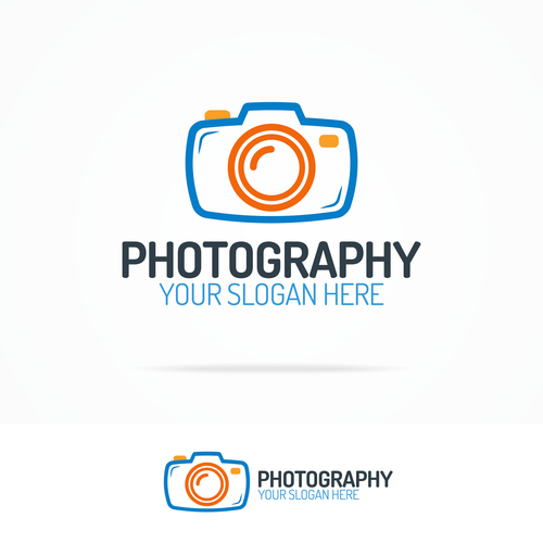 Design photography logo vector